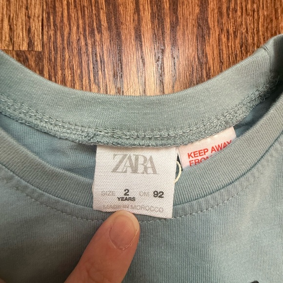 NEW Zara Skateboarding Tee Sz 2 - Picture 7 of 8
